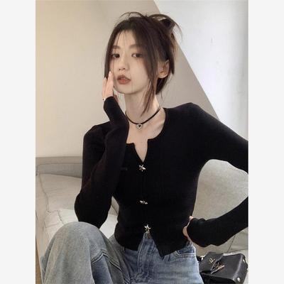 春季法式上衣高级感黑色