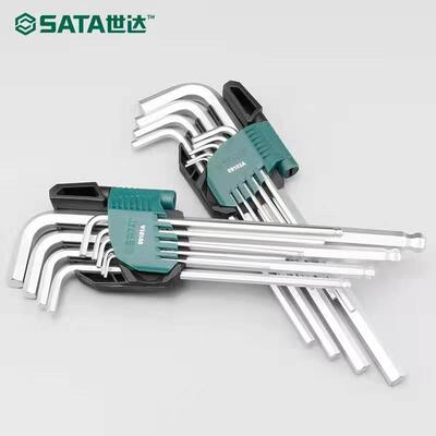 世达工具内六角扳手套装六角匙9件套加长工业级内六方扳手09101A