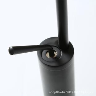 欧手式龙冷热水洗盆龙头 台盆洗脸盆黑色水头 卫生间WLF旋转水滴