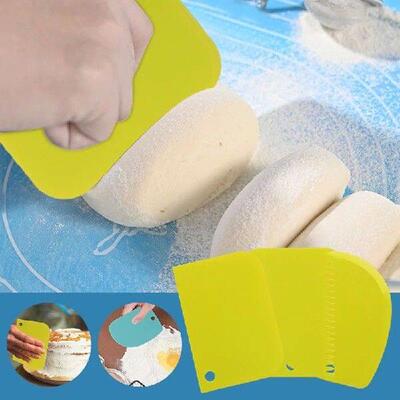 Plastic Cake Cream Spatula Dough Butter Batter Scraper