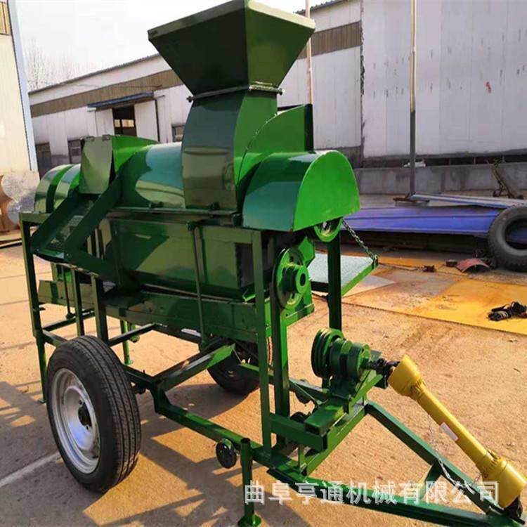 跨境外贸大型多功能脱粒机带皮玉米脱粒机柴油PTO两用脱粒机