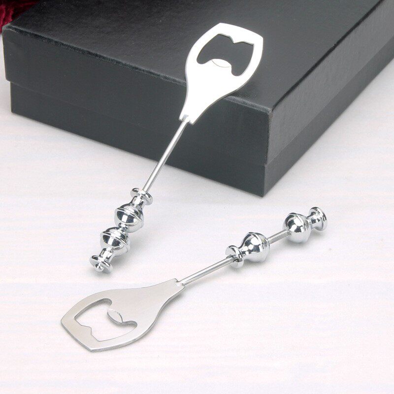 啤酒开瓶器不锈钢新款diy自定义串珠启瓶刀欧式创意礼品新跨境批