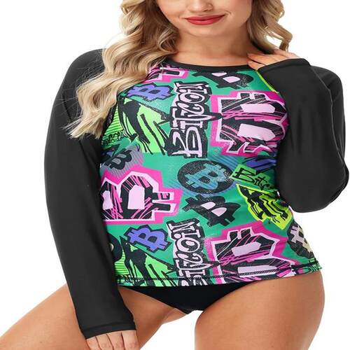 T 22155 Women's Plus Size Swimwear 大码泳衣