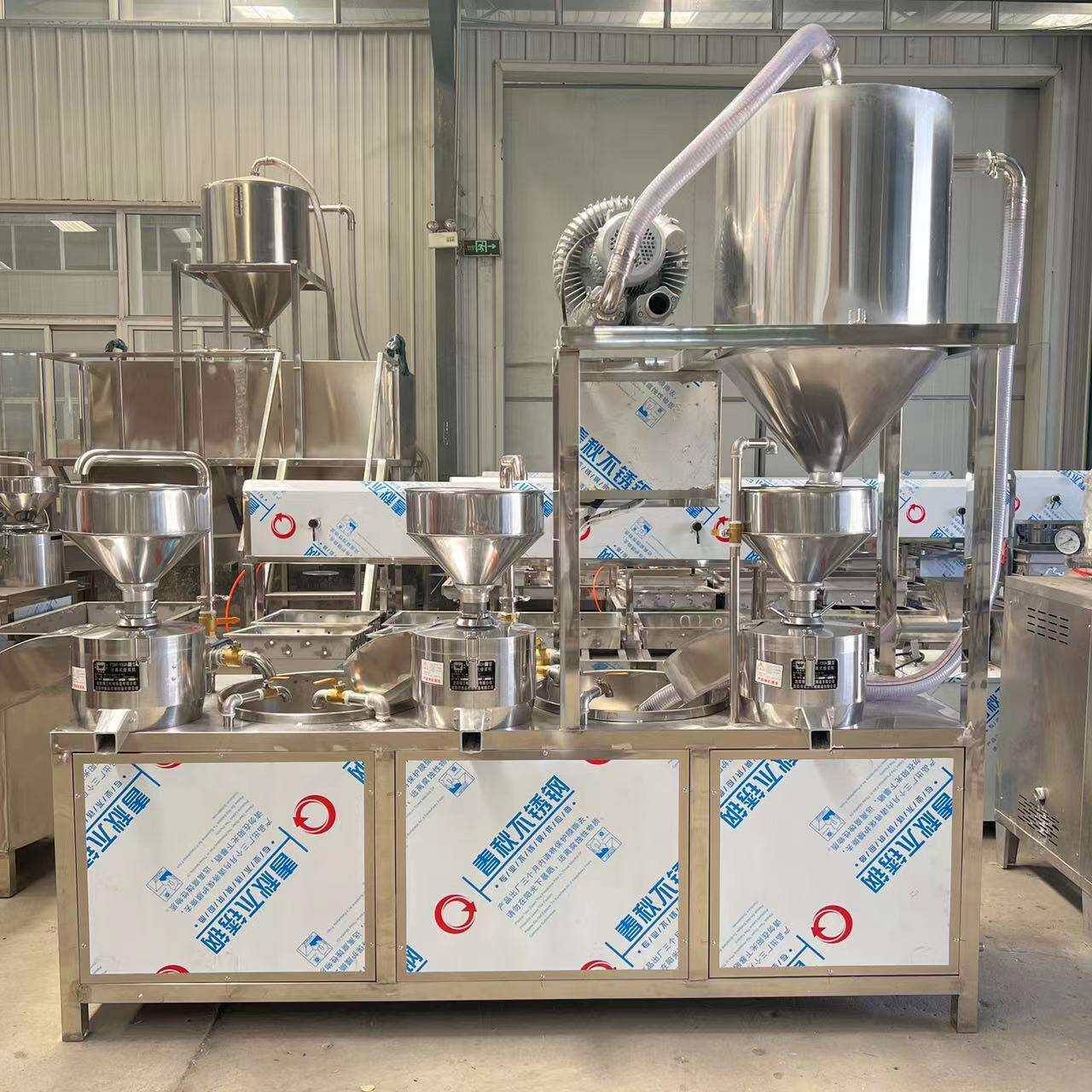 不锈钢小型豆腐机每小时100斤豆腐机全不锈钢豆制品设备