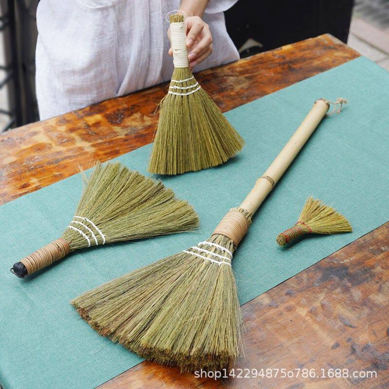 芒草刷清洁刷茶台刷子茶盘刷小扫把高粱草键盘刷迷你桌面草制扫帚