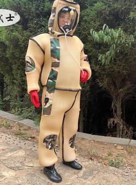 马蜂金虎AMF头蜂防护服捉胡扇蜂环防蜂衣套装12V4风高风力服防衣