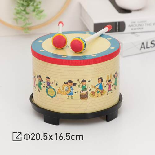 正品奥尔夫乐手玩鼓玩具儿童鼓幼儿打击乐器敲音鼓卡通器小地板鼓