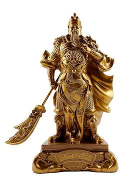 关帝圣君武财神财神关公关二爷关羽摆件招财家居办公室收银台摆件