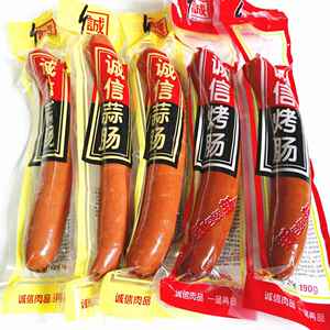 诚信烤肠诚信蒜肠蒜味肠190g大连特产早餐火腿肠香肠真空包装食品