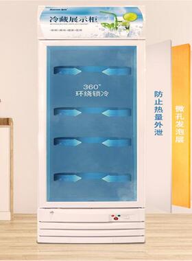 商用超市列柜冷藏保鲜门柜料994啤酒立式冰柜两门陈三展饮示柜