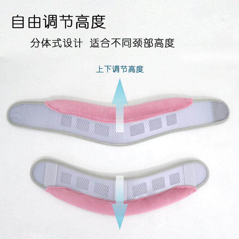 新款直销严选透气颈托护具颈椎固定支撑防低头固定器可调节牵引器