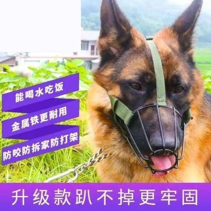 防狗咬人嘴套狗口罩防趴狗嘴罩大中小型可专用马犬嘴套专用马犬