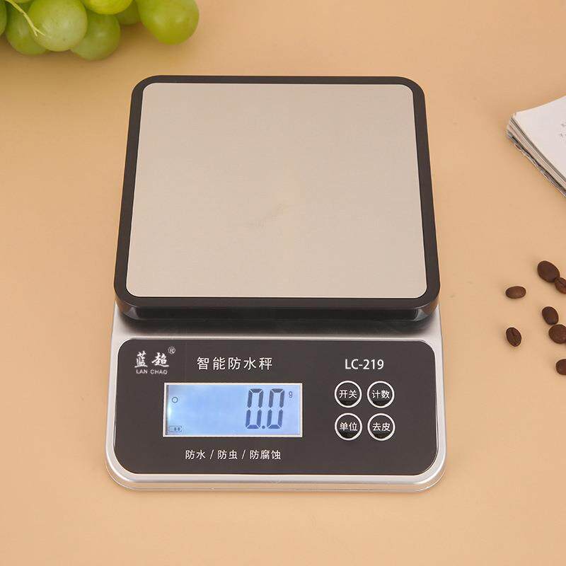 高精度防水秤家用小型厨房秤克称咖啡称重不锈钢电子称智能电子秤