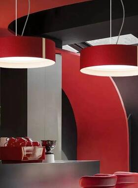 现代简约创意灯吊餐厅客厅房酒店样板书简房毛447毡约布艺过道吊