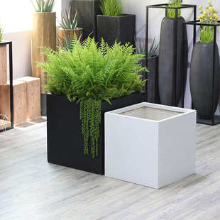 户外玻璃钢花箱长方形组合花盆花器花槽售楼部种植箱移动简约花箱