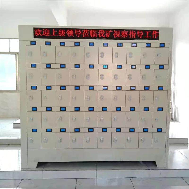矿灯充电柜智能柜门式矿灯充电柜蓝屏充电设备虹膜开锁充电架