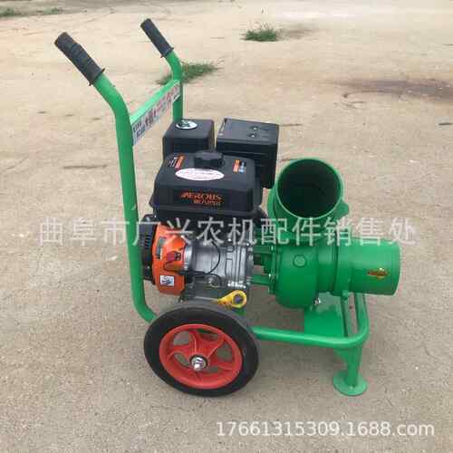 汽油6寸加抽水泵 汽油溉寸推车灌泵 优FTW质多功能吸3水泵