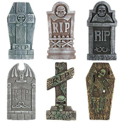 5PCS/6pcs Halloween Tombstone Decorations Realistic and