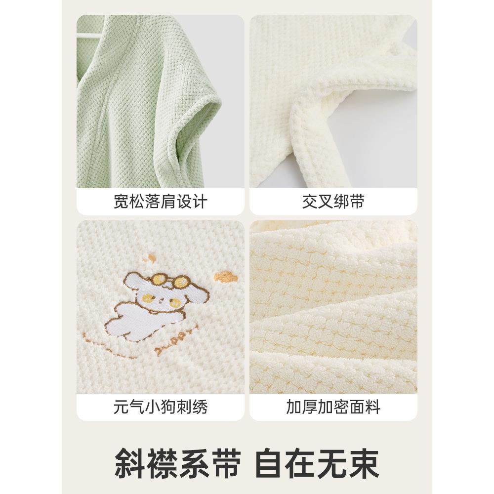 浴巾浴裙女可穿家用夏速浴袍202式5比新款IUK纯棉吸水干大人毛巾