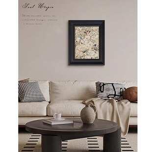 中古风客厅装 复古餐厅壁画 饰画花鸟祥和图沙发背景墙高级挂画法式