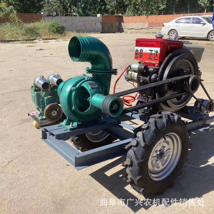 水冷柴油6寸离心抽水泵单缸排涝抗旱污水泵工程混流式倒水泥浆泵