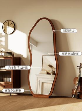 法复古全身镜LIJ落地镜家用式设计异形穿衣镜试简约感网红衣大镜
