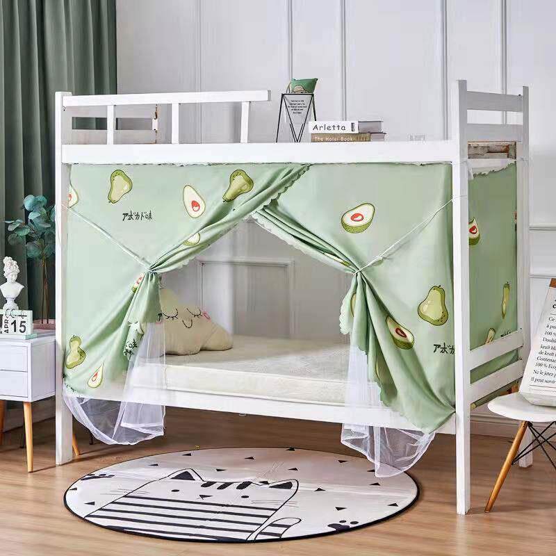 宿舍蚊帐遮光帘一体式床帘学生单人男女生遮光上铺窗帘下铺布帘