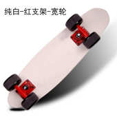 寸车大鱼鱼小鱼木刷初学者代步24滑板四轮成人滑板板青少年板街