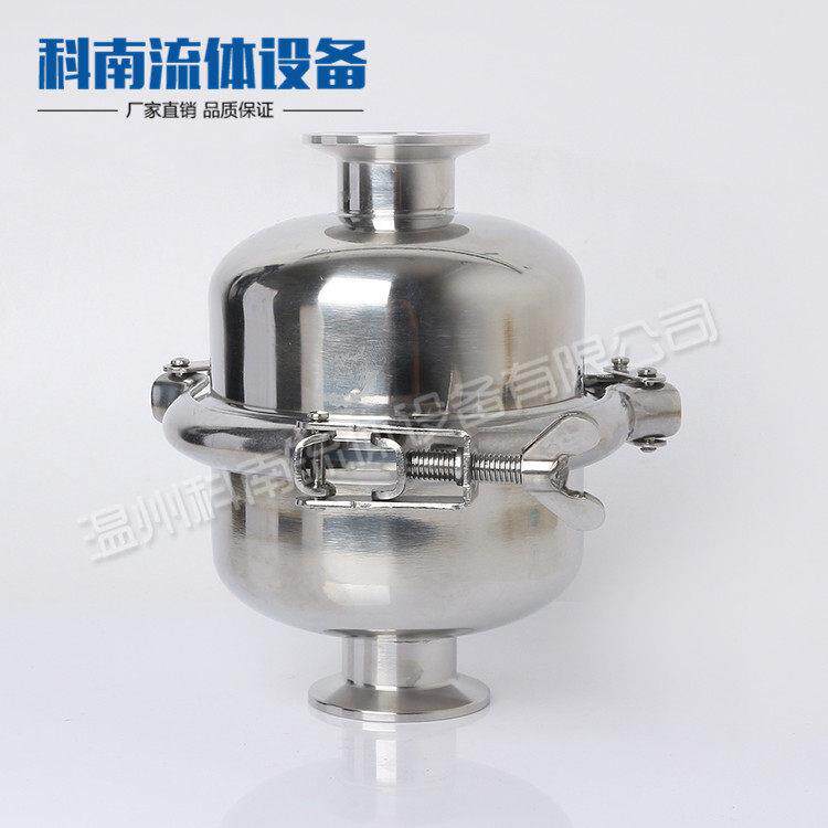 科南流体推荐不锈钢304材质卫生级进出口卡箍式连接 快装过滤器