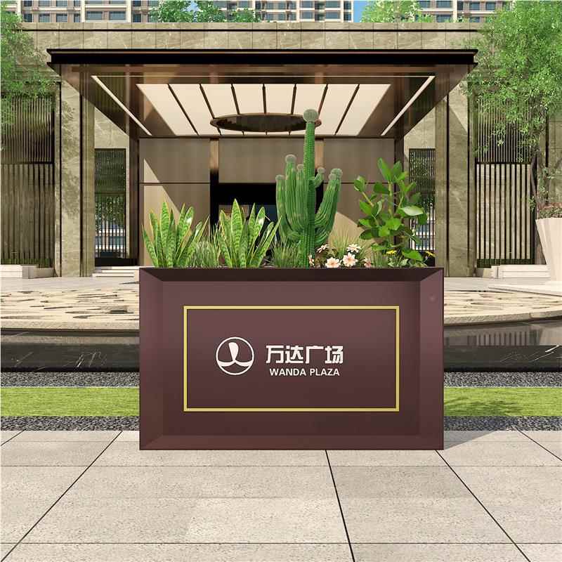 户外花箱售楼部移种植花槽商街业花盆广场酒店外摆动花架艺DK-210