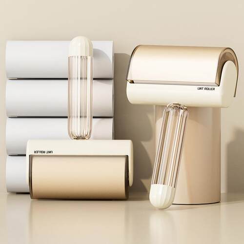 新款粘毛器家用可撕式纸滚筒替换芯衣服宠物沾毛滚筒刮毛器除毛刷