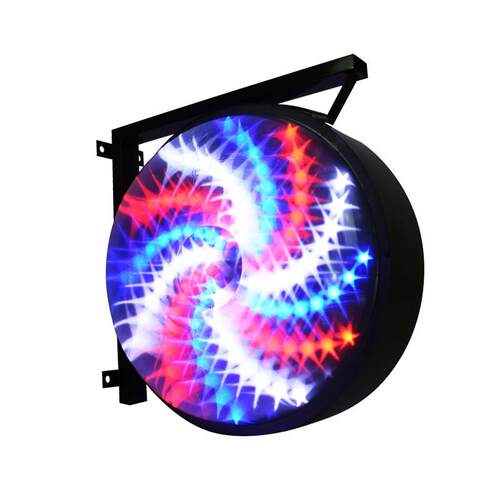 美容美发转灯理发店灯发廊理发标志灯美发挂墙风车双面LED水晶灯