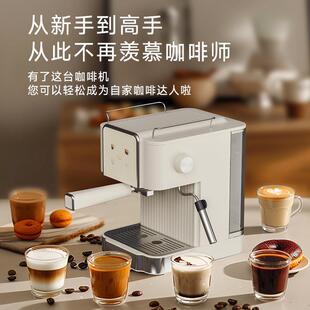 意式咖啡机CoffeeMaker15/20Bar高压打奶泡冲咖啡一体机跨境