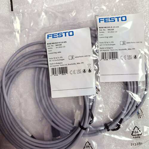 FESTO 连接电缆 NEBU-M12G5-K-2.5-LE5 541330 541331 费斯托