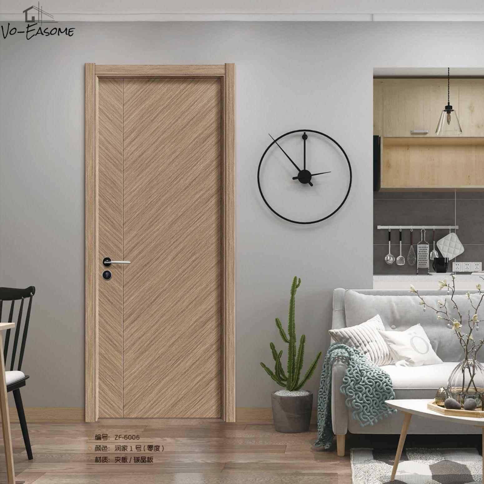 EZZ工厂直供新款门橡木碳门拼接镶防潮阻燃嵌房间卧室门套装门民