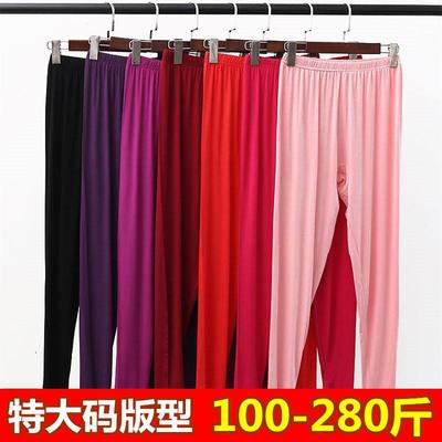 大尺码女士卫生裤加肥加大码4XL内搭裤薄款胖MM基础打底200斤弹力