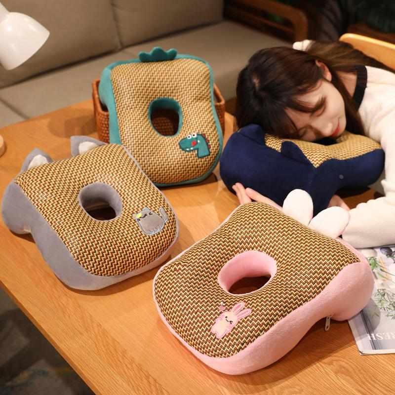 午睡枕趴睡枕小学生桌上儿童夏季趴趴枕冰丝抱枕教室午休