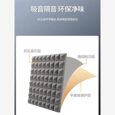 Soundproof cotton wall indoor self-adhesive soundproof board