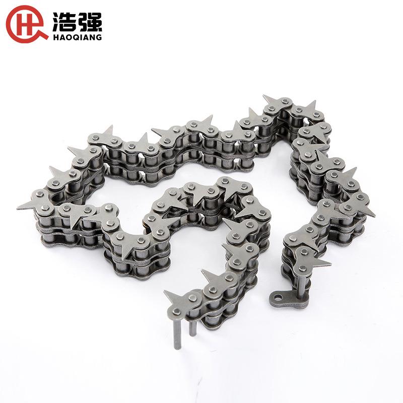 现货尖齿链条08B-2单双侧尖齿链金属传动链条非标工业滚子链