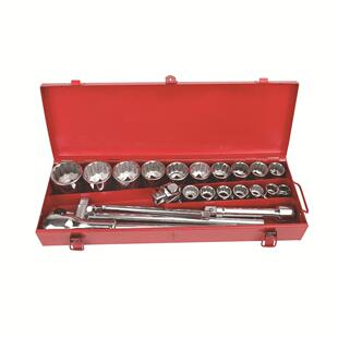 力易得19mm系列12角15件套21件套26件套筒组套E1225 E1246 E1247