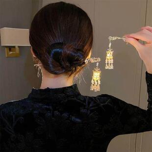 Pin Chinese Hair LED Light Sticks Lantern Clips