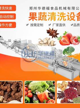 多功果蔬QXG清洗流水水能果功清洁设备线预制菜成套设备多能洗菜