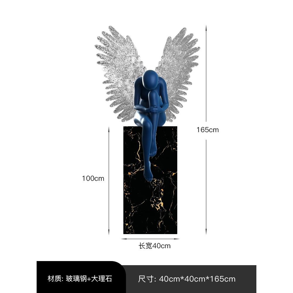 正品客由居使现代创意雕塑摆件落地天人物酒大堂艺术品样板房厅摆