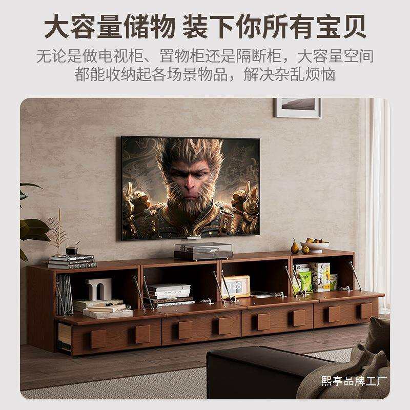 实木中古风电视柜客厅卧室五斗柜复古卡门柜多功能组合落地床头柜