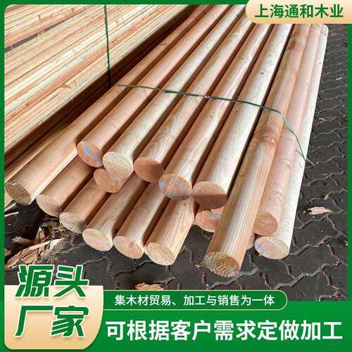 厂家樟子松防腐木材园林景观防腐木方花旗松木材铁衫原木