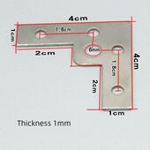 新增固定件铝合金塑钢纱窗铁纱角直角件门窗配件l型镀锌角码 10包