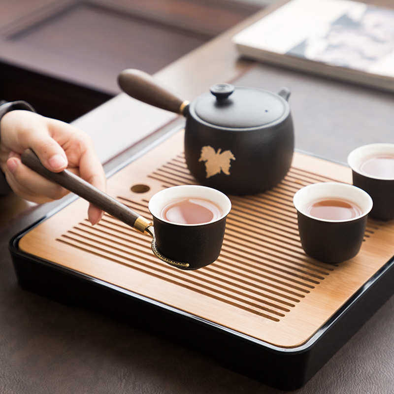 黑陶镶锡侧把壶日式复古陶瓷功夫茶具茶壶单壶功夫茶壶普洱泡茶器,餐饮具,茶壶,淘宝优惠券,粉丝福利购,淘宝优惠卷