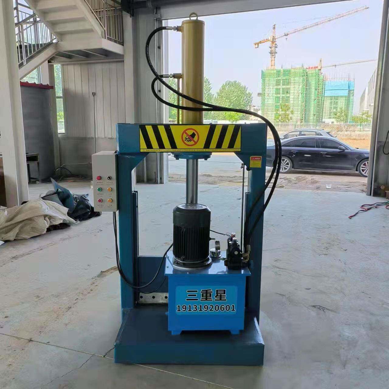 废旧过滤板油压裁切机地膜卷龙门切刀机塑料机头料液压铡刀机