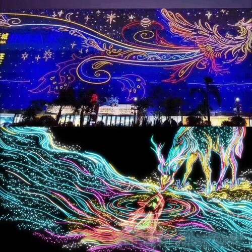 户外灯造型商场街工程幕l道氛ed亮化围装饰309灯天灯画定制灯光秀