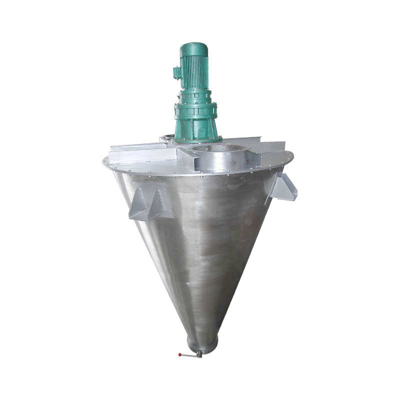 供应双螺旋锥形混合机海藻泥螺杆混合机碳化硅陶瓷釉料混合设备